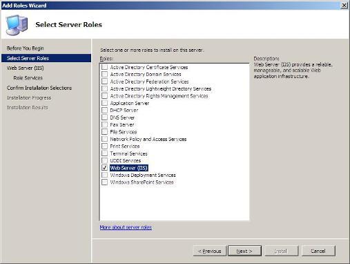 10 Steps to Installing the Web Server Role in Windows Server 2008 - 2