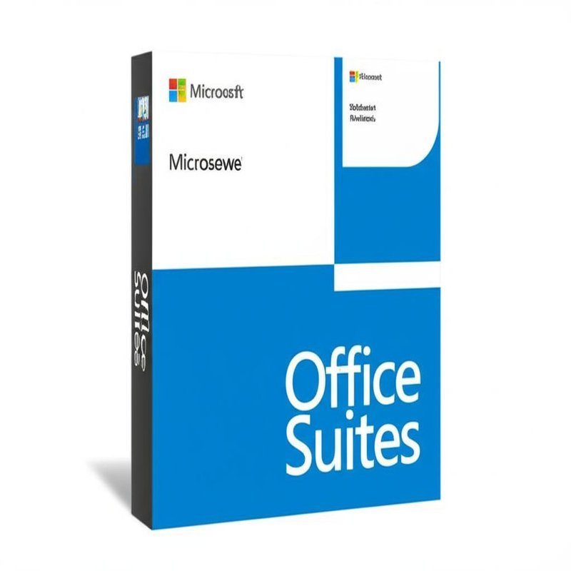 Status Microsoft Windows Software with Office Software Suites and Default Text Editor Notepad
